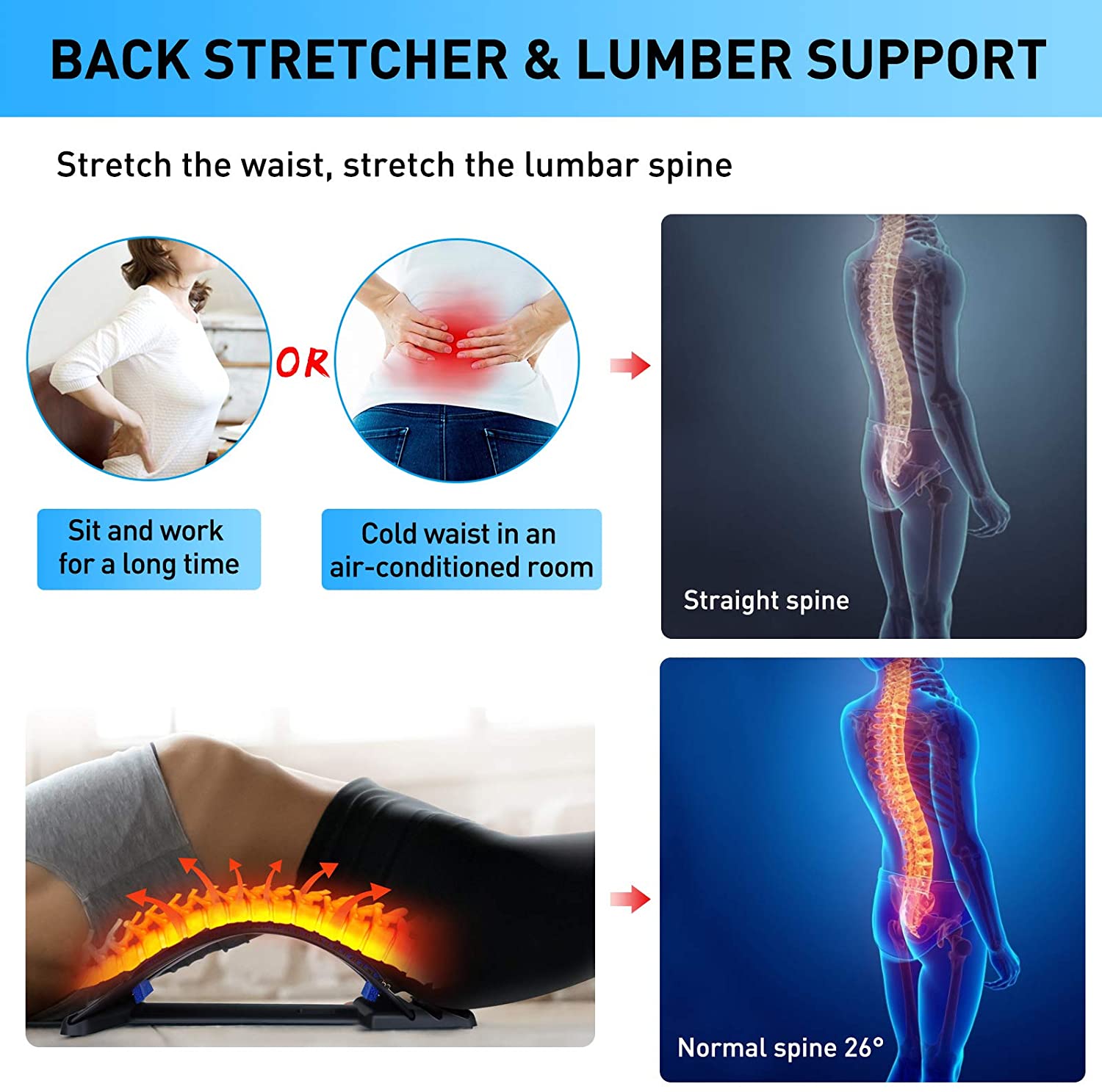Banco de masaje magnético para - Posture Corrector Back reseña y precio