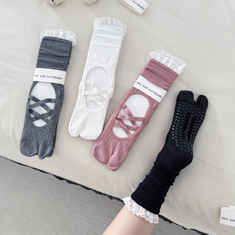 Calcetines de yoga con borde d - Yoga Of Fitness reseña y precio