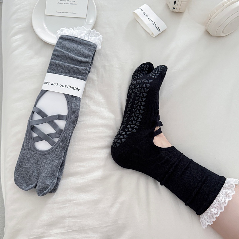 Calcetines de yoga con borde d - Yoga Of Fitness reseña y precio