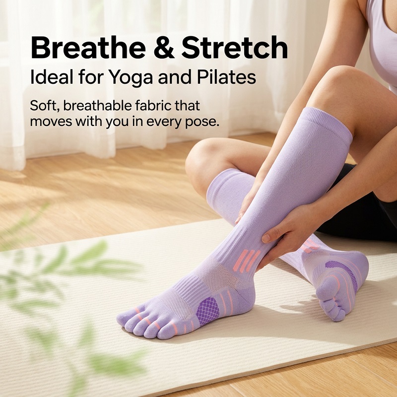 1/6 Pares de Calcetines Largos - Yoga Of Fitness reseña y precio