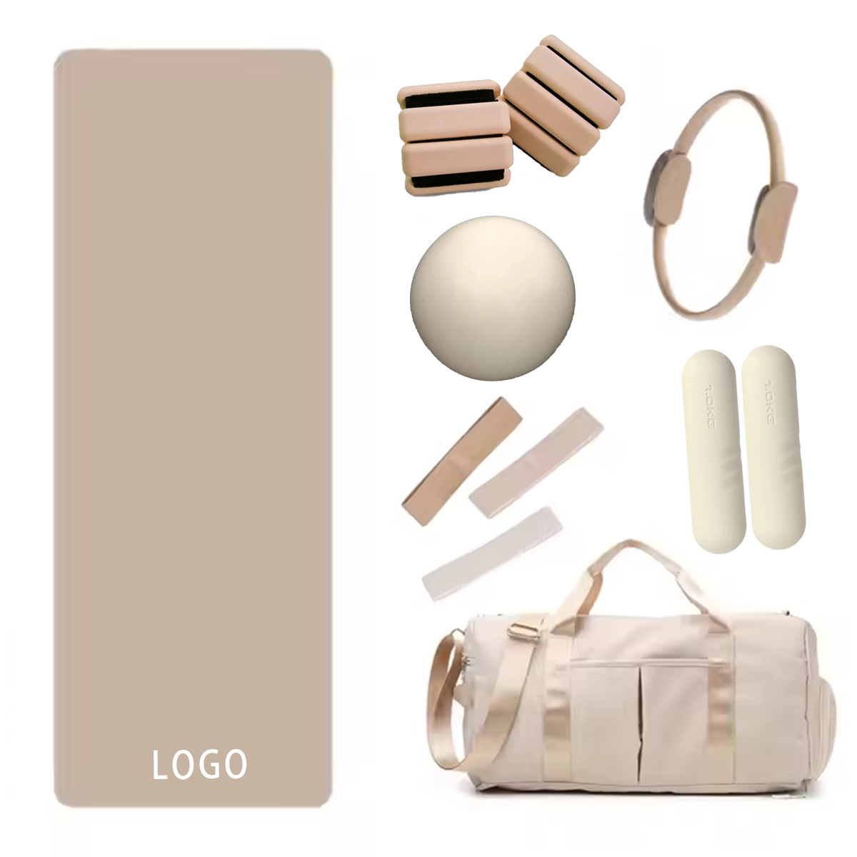 Kit de Pilates con Logotipo Pe - Yoga Fitness Resistance Band reseña y precio