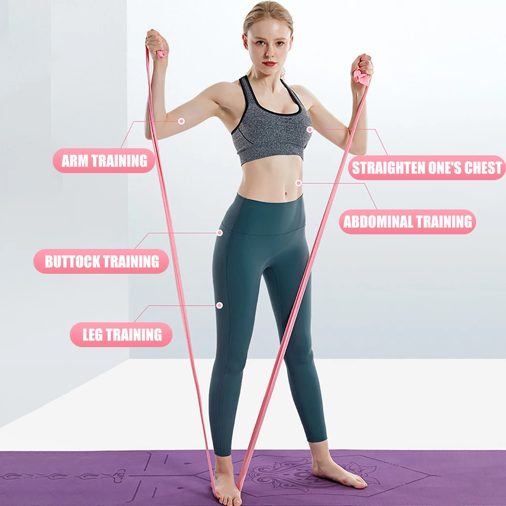 Longitud: 200 cm Yoga Pilates  - Yoga Fitness Resistance Band reseña y precio