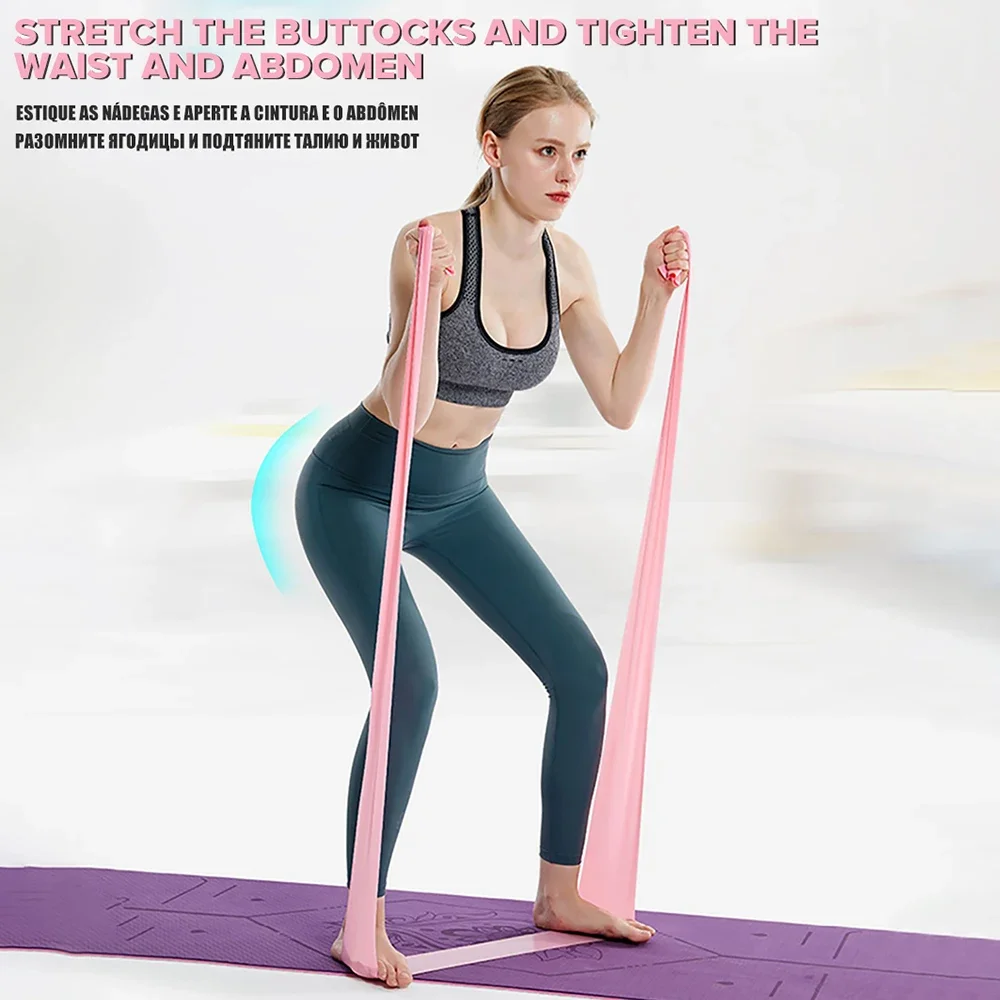 Longitud: 200 cm Yoga Pilates  - Yoga Fitness Resistance Band reseña y precio