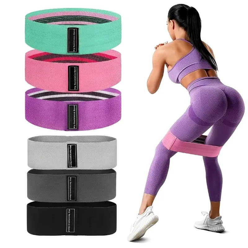 3 Bandas Elásticas de Tela par - Yoga Fitness Resistance Band reseña y precio
