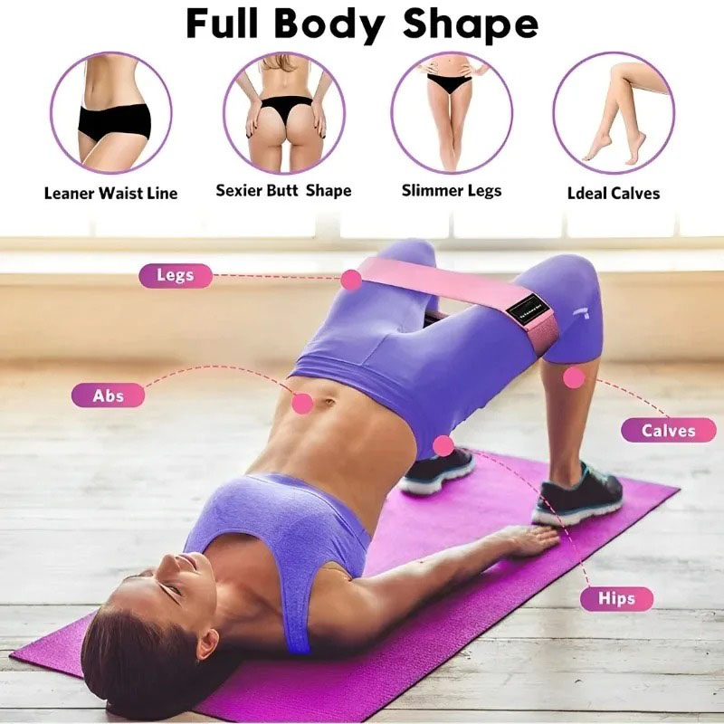 3 Bandas Elásticas de Tela par - Yoga Fitness Resistance Band reseña y precio