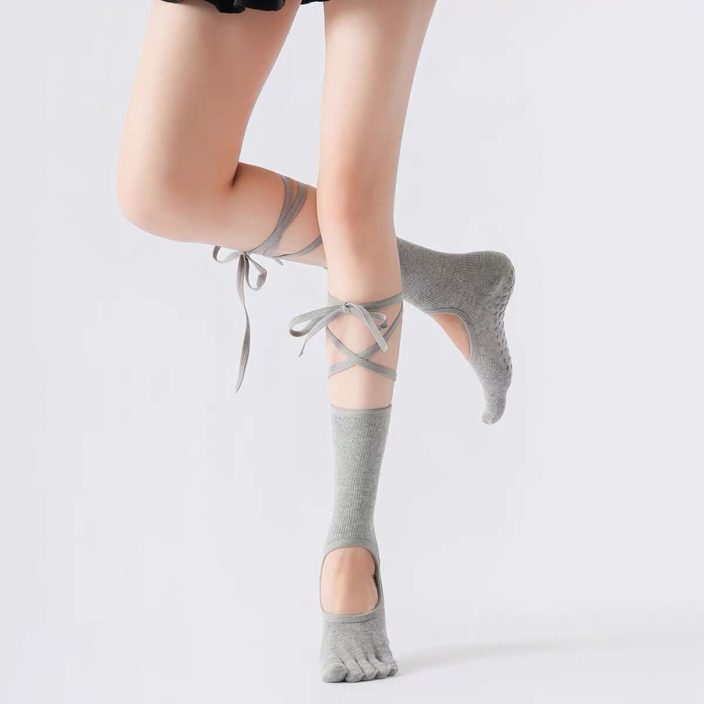 Calcetines de ballet con cordo - Yoga Of Fitness reseña y precio