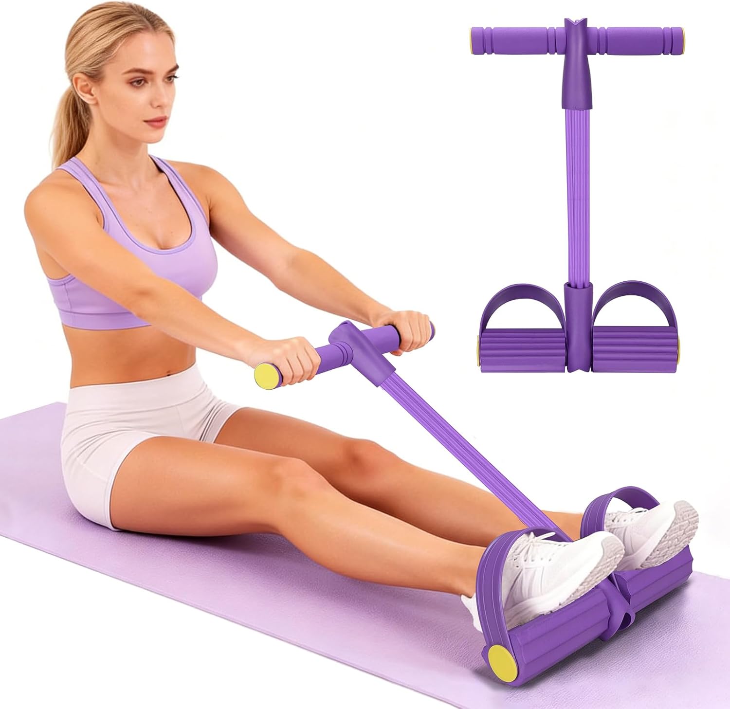 Banda de resistencia de 4 tubo - Yoga Fitness Resistance Band reseña y precio