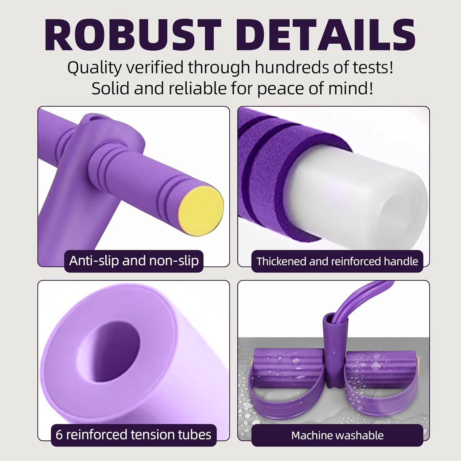 Banda de resistencia de 4 tubo - Yoga Fitness Resistance Band reseña y precio